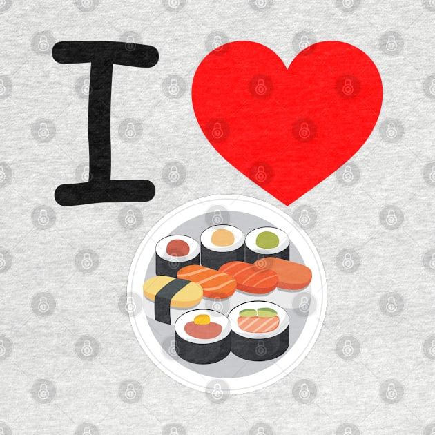 I Heart Sushi by EmoteYourself